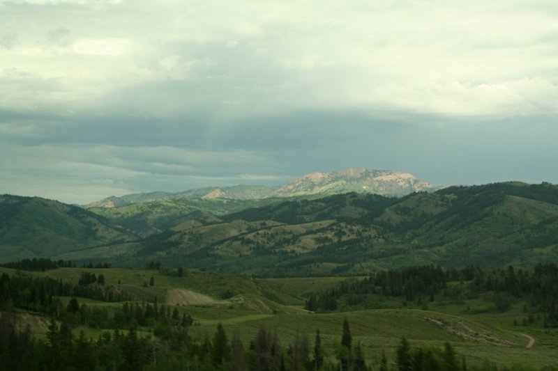 Trip (44).JPG - Beautiful hills can be seen as we make our way to Jackson Hole, WY